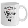Promoted To Nana Est 2025 First Time Mothers Day Mug | siriusteestore