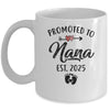 Promoted To Nana Est 2025 First Time Mothers Day Mug | siriusteestore