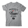 Promoted To Nana Est 2025 First Time Mothers Day Shirt & Tank Top | siriusteestore
