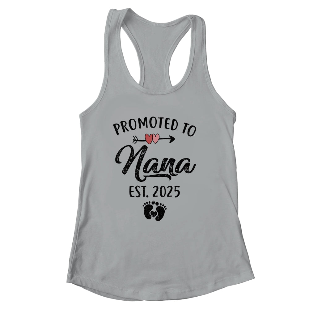 Promoted To Nana Est 2025 First Time Mothers Day Shirt & Tank Top | siriusteestore