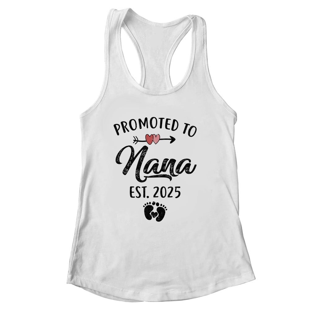 Promoted To Nana Est 2025 First Time Mothers Day Shirt & Tank Top | siriusteestore