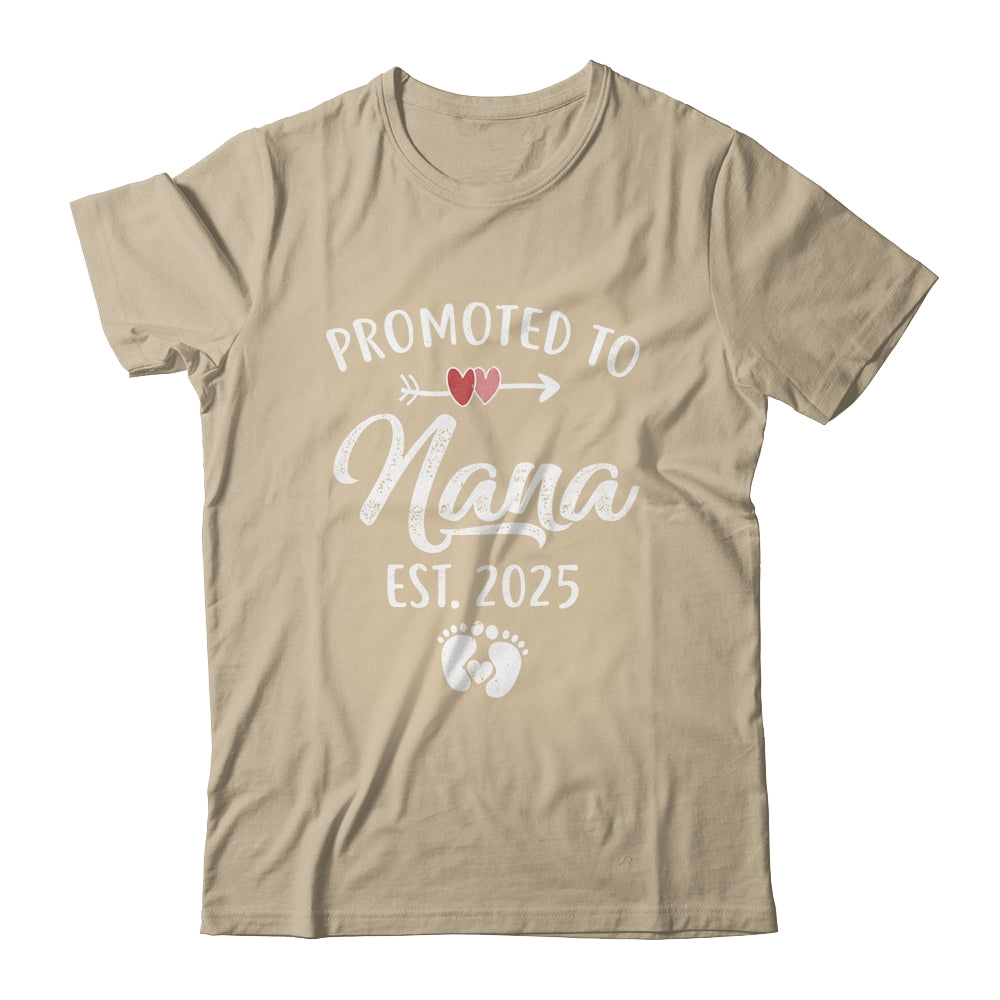 Promoted To Nana Est 2025 Funny First Time Mothers Day Shirt & Tank Top | siriusteestore