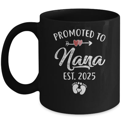 Promoted To Nana Est 2025 Funny First Time Mothers Day Mug | siriusteestore