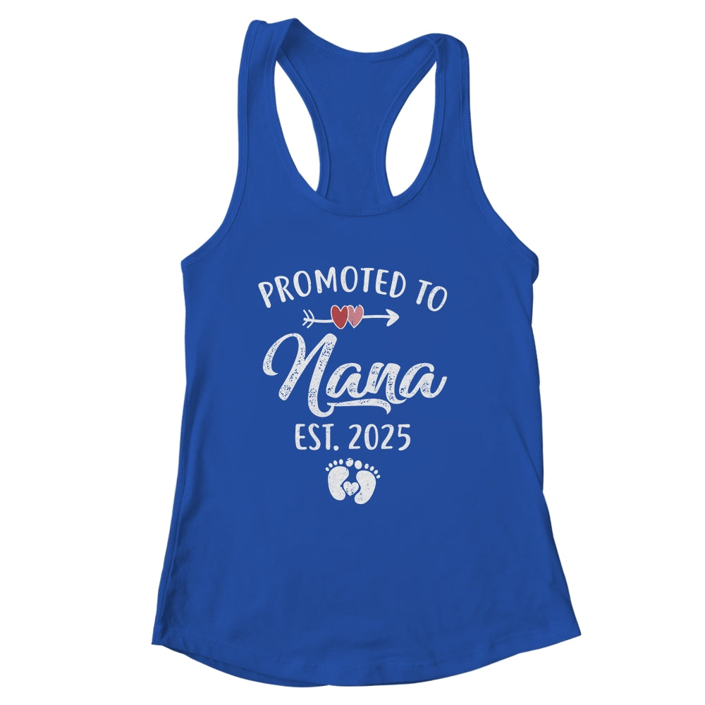 Promoted To Nana Est 2025 Funny First Time Mothers Day Shirt & Tank Top | siriusteestore