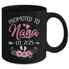 Promoted To Nana Est 2025 Mothers Day First Time Mug | siriusteestore