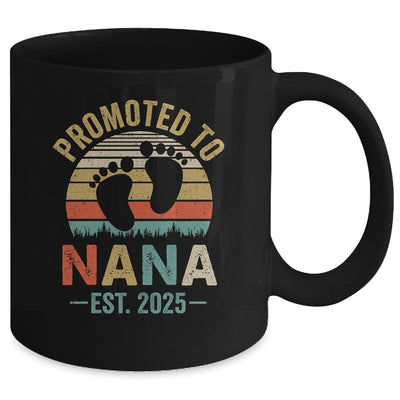 Promoted To Nana Est 2025 Mothers Day Vintage Mug | siriusteestore