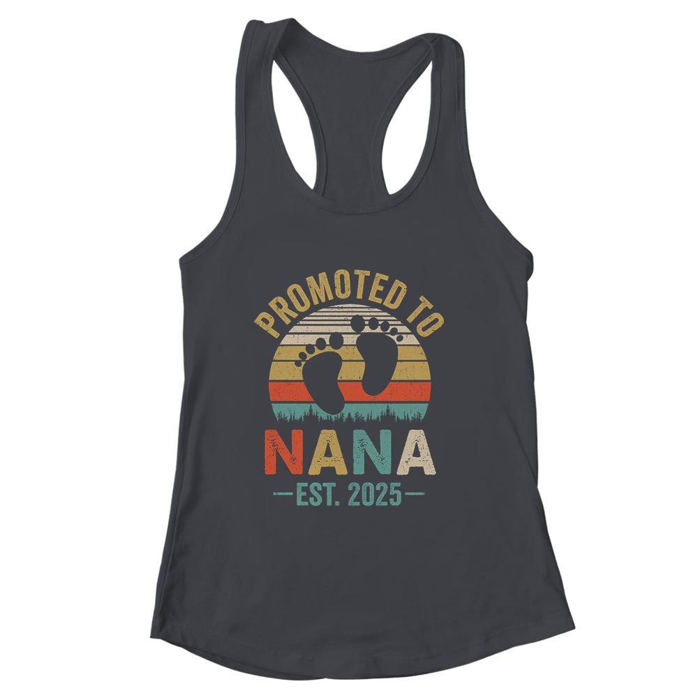 Promoted To Nana Est 2025 Mothers Day Vintage Shirt & Tank Top | siriusteestore
