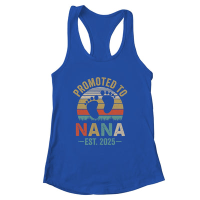 Promoted To Nana Est 2025 Mothers Day Vintage Shirt & Tank Top | siriusteestore