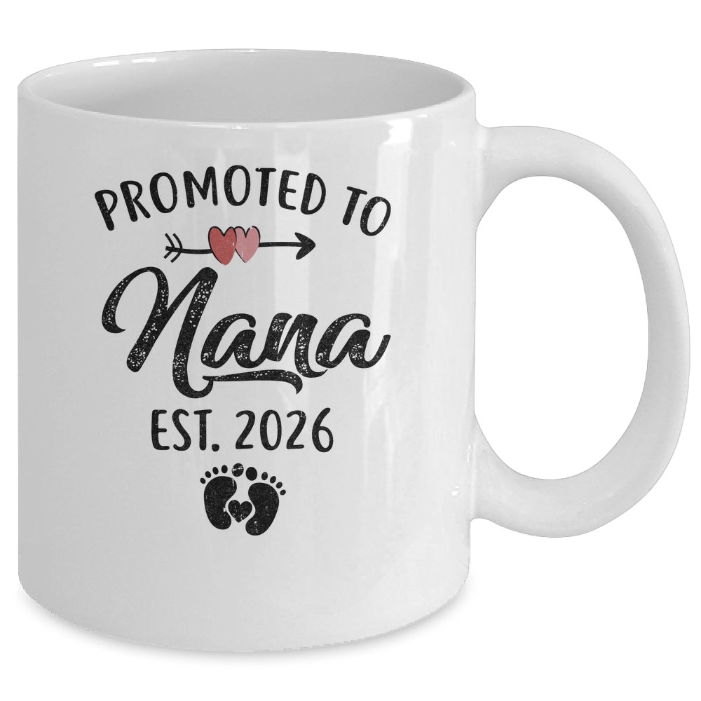 Promoted To Nana Est 2026 First Time Mothers Day Mug | siriusteestore