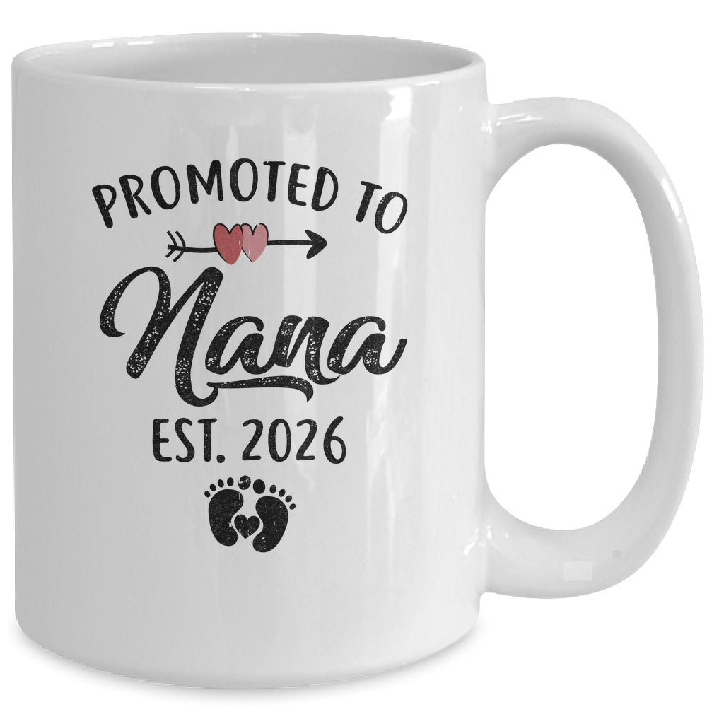 Promoted To Nana Est 2026 First Time Mothers Day Mug | siriusteestore