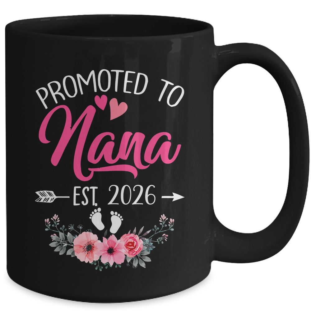 Promoted To Nana Est 2026 Mothers Day First Time Mug | siriusteestore