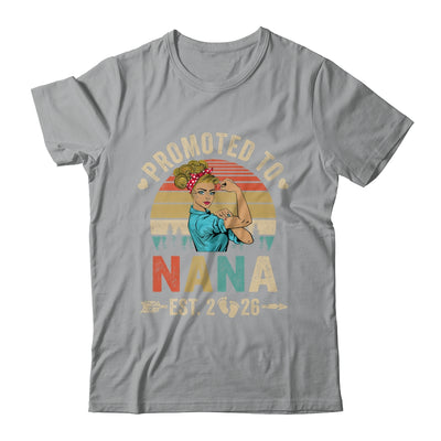 Promoted To Nana Est 2026 Retro First Time Nana Shirt & Tank Top | siriusteestore