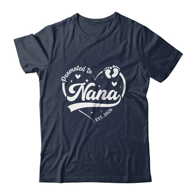 Promoted To Nana Est 2026 Soon To Be New Grandmom Heart Shirt & Tank Top | siriusteestore