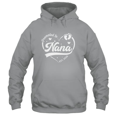 Promoted To Nana Est 2026 Soon To Be New Grandmom Heart Shirt & Tank Top | siriusteestore