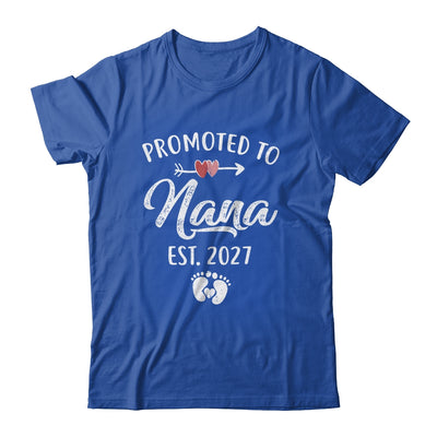 Promoted To Nana Est 2027 Funny First Time Mothers Day Shirt & Hoodie | siriusteestore
