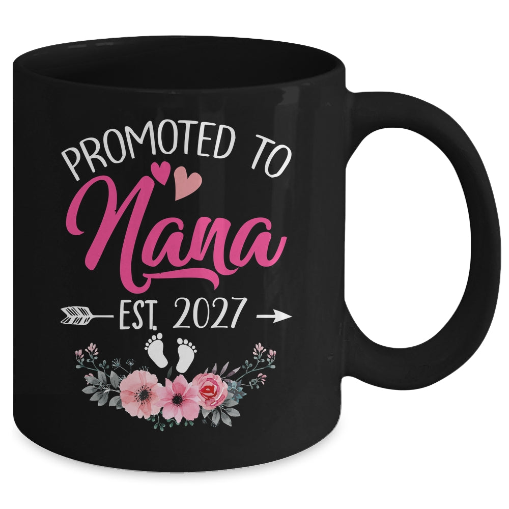 Promoted To Nana Est 2027 Mothers Day First Time Mug | siriusteestore