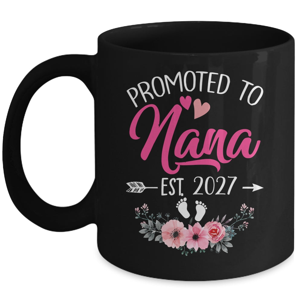 Promoted To Nana Est 2027 Mothers Day First Time Mug | siriusteestore
