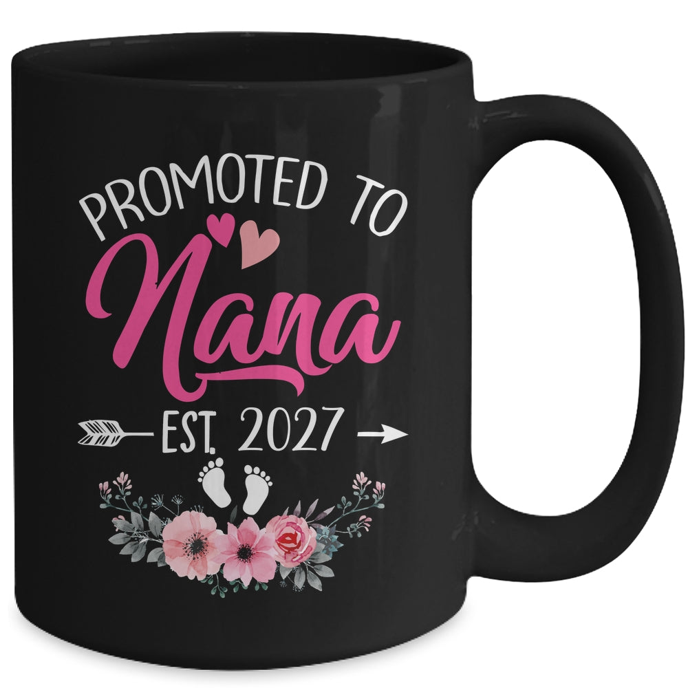 Promoted To Nana Est 2027 Mothers Day First Time Mug | siriusteestore