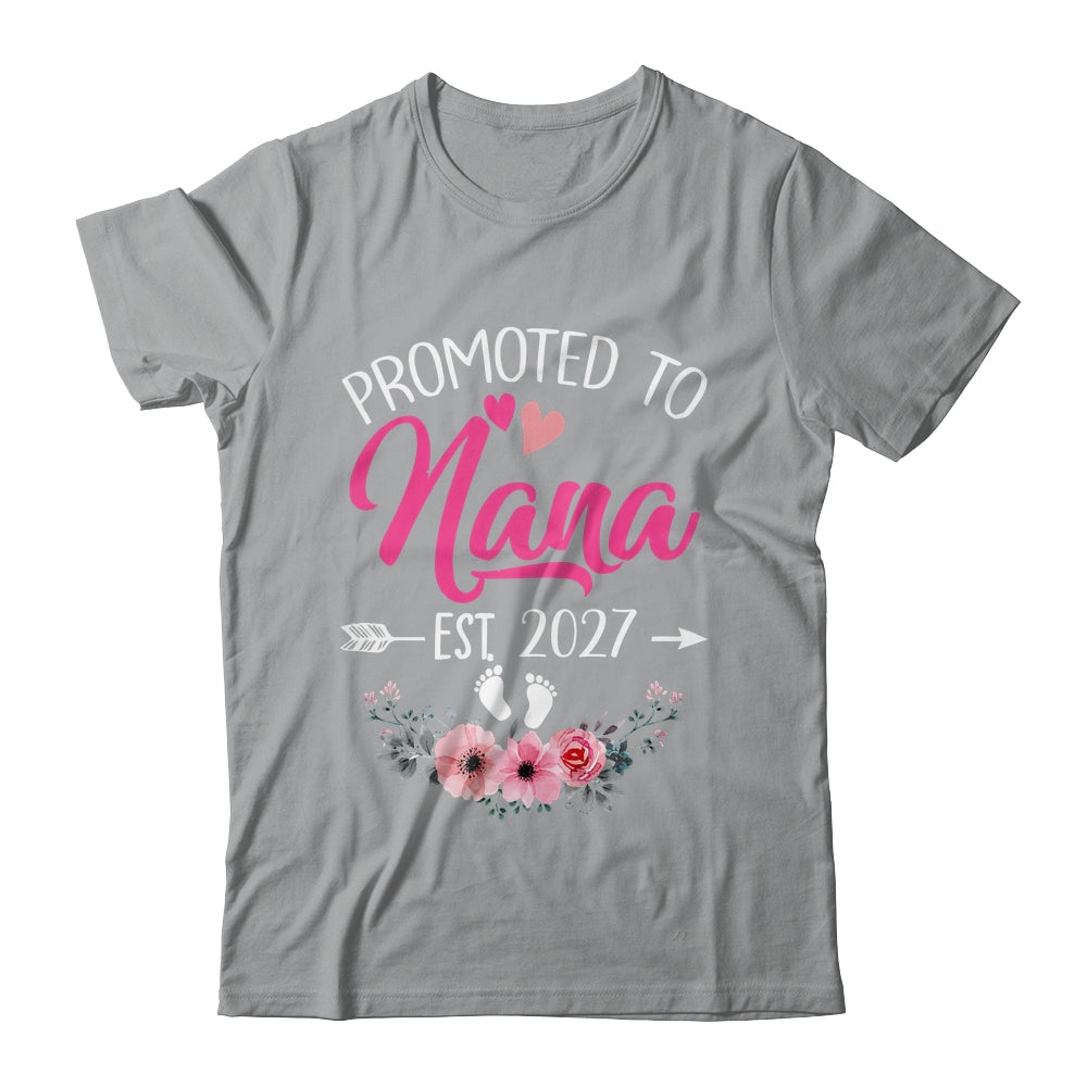 Promoted To Nana Est 2027 Mothers Day First Time Shirt & Tank Top | siriusteestore