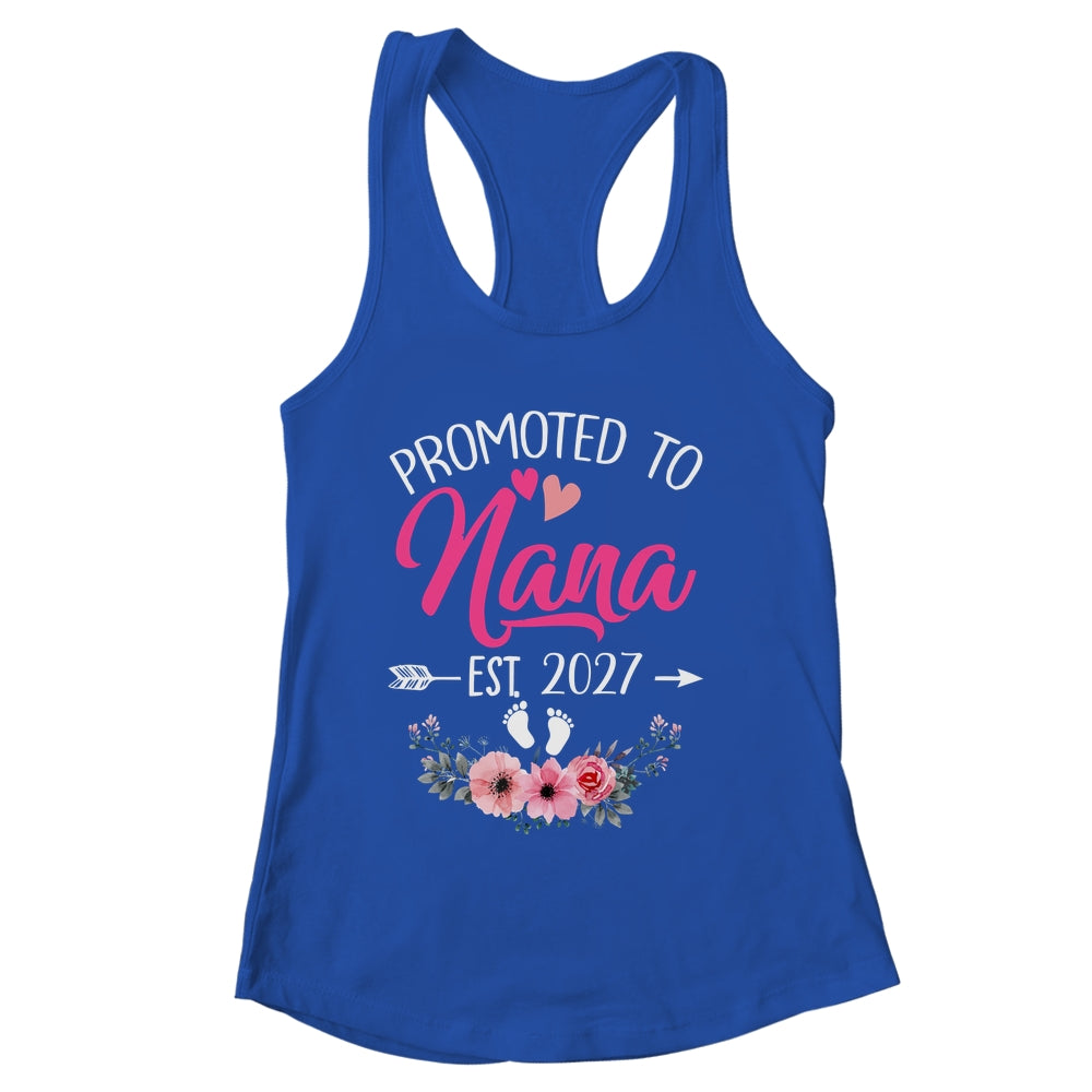 Promoted To Nana Est 2027 Mothers Day First Time Shirt & Tank Top | siriusteestore