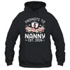 Promoted To Nanny 2026 First Time Floral New Nanny Shirt & Hoodie | siriusteestore