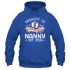 Promoted To Nanny 2026 First Time Floral New Nanny Shirt & Hoodie | siriusteestore