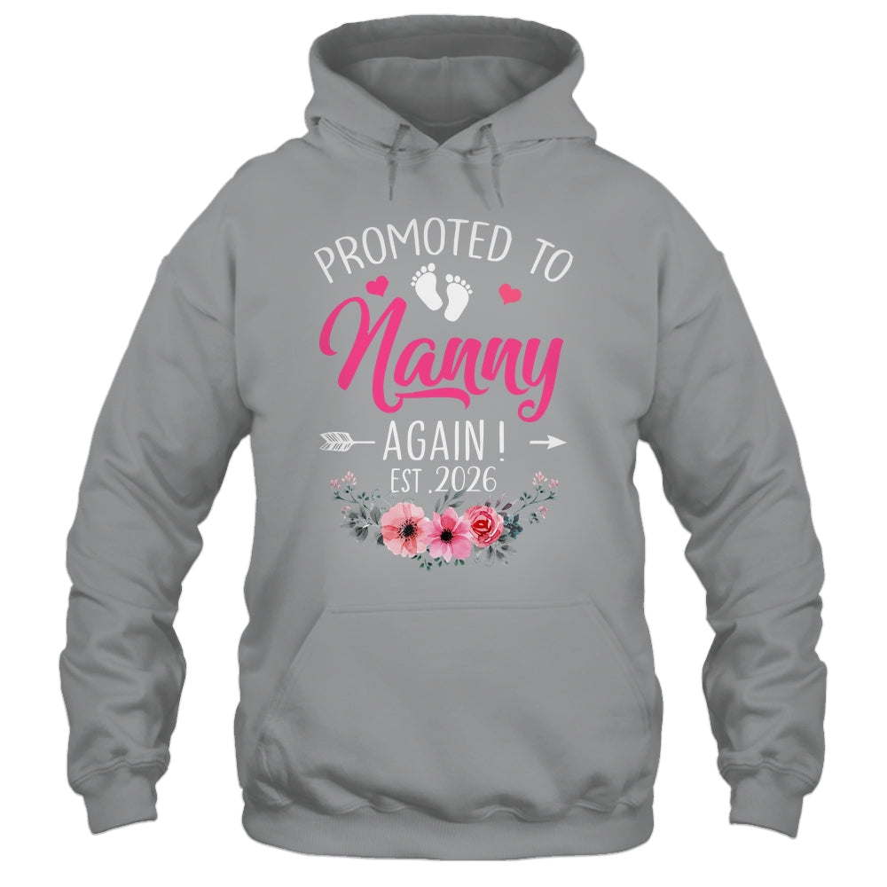 Promoted To Nanny Again Est 2026 Mothers Day Shirt & Tank Top | siriusteestore