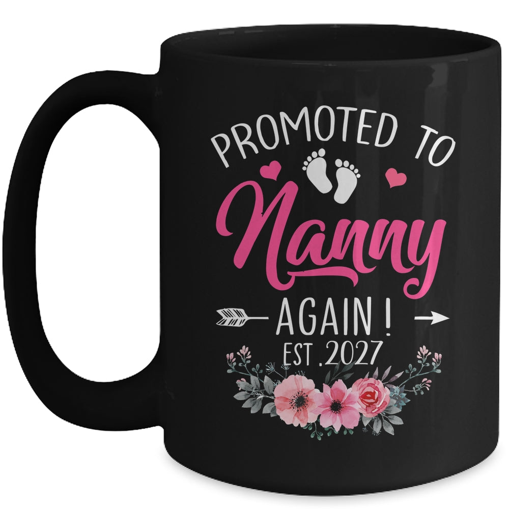 Promoted To Nanny Again Est 2027 Mothers Day Mug | siriusteestore