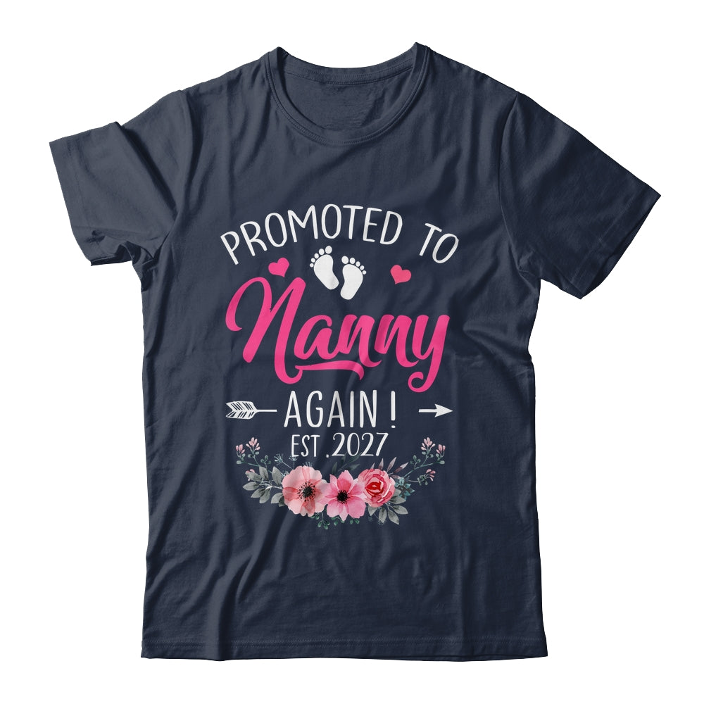 Promoted To Nanny Again Est 2027 Mothers Day Shirt & Tank Top | siriusteestore