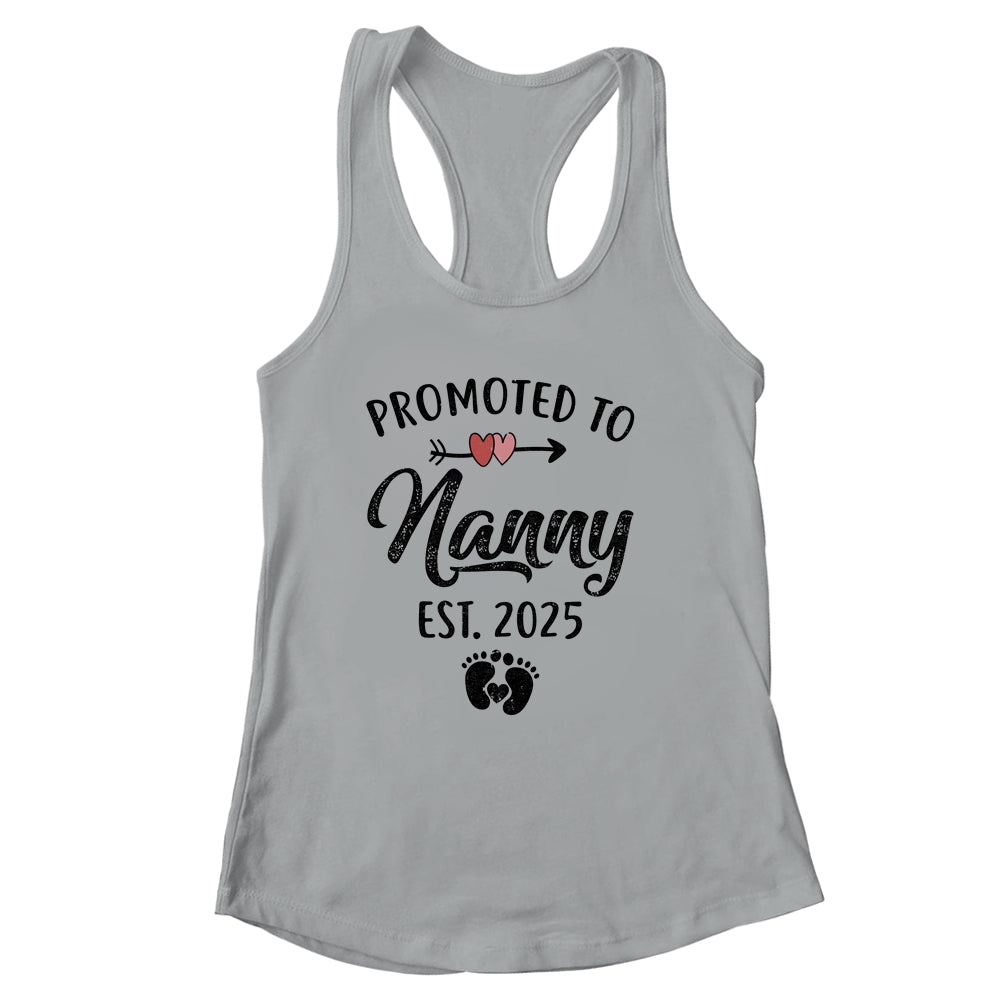 Promoted To Nanny Est 2025 First Time Mothers Day Shirt & Tank Top | siriusteestore