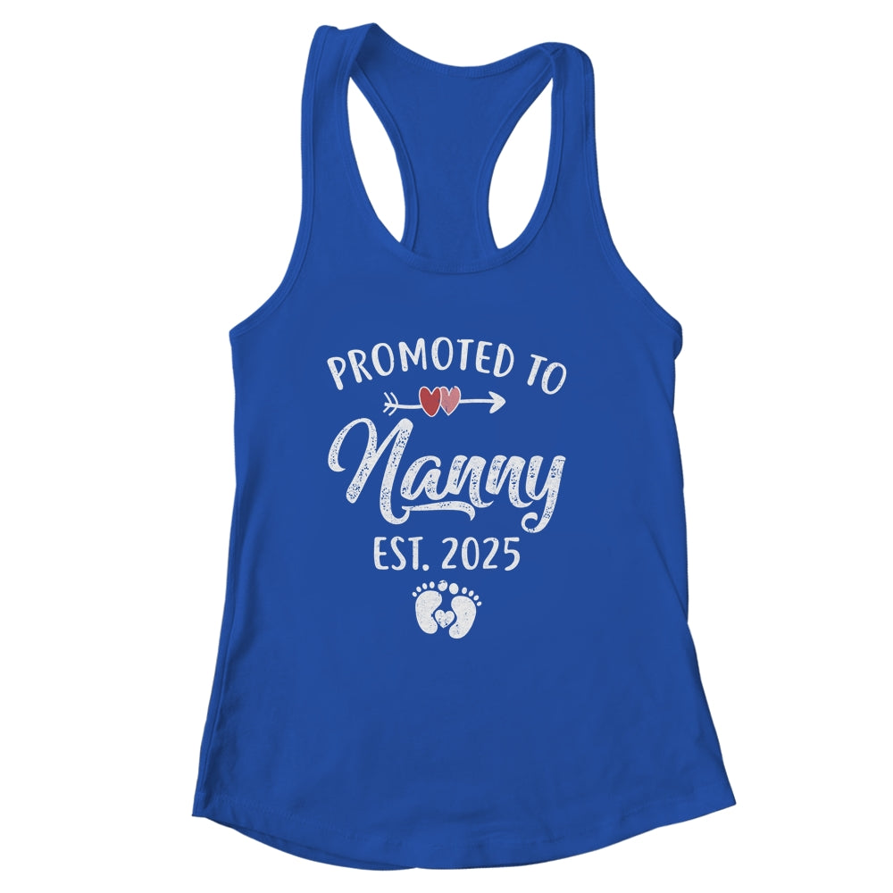Promoted To Nanny Est 2025 Funny First Time Mothers Day Shirt & Tank Top | siriusteestore