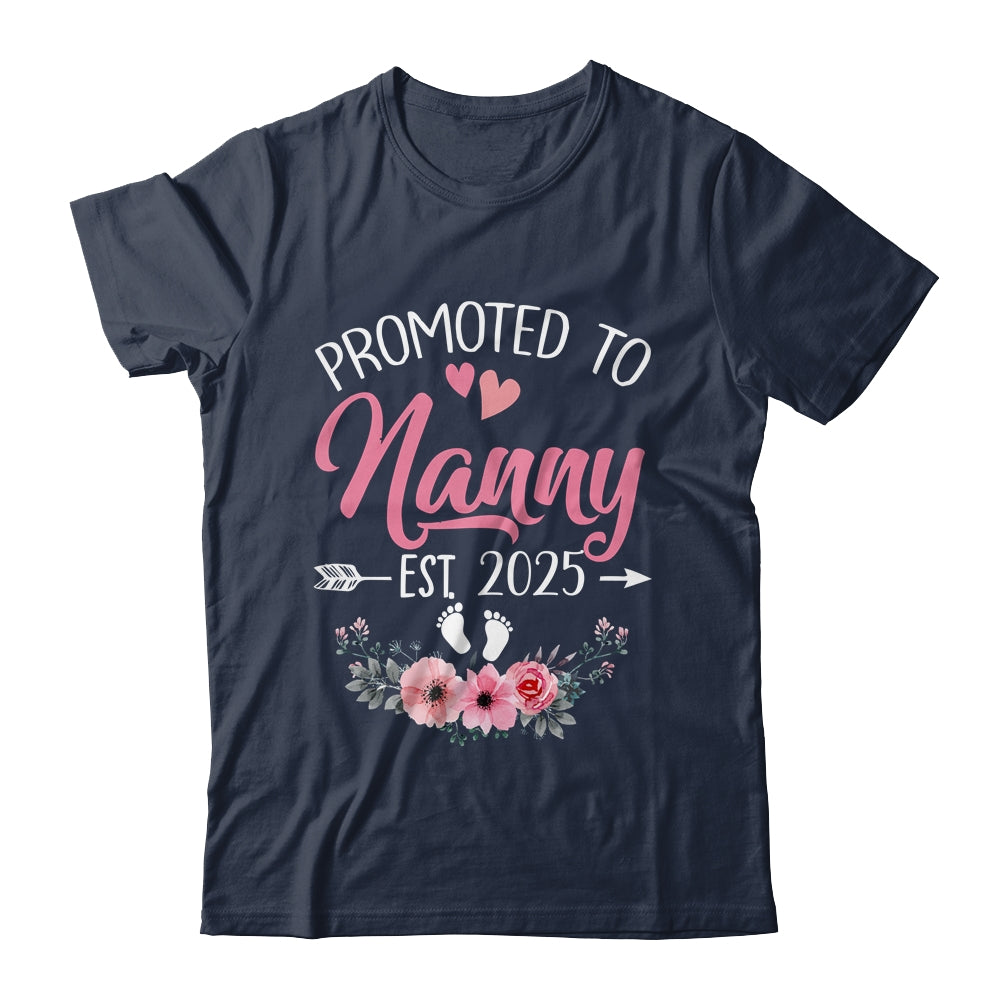 Promoted To Nanny Est 2025 Mothers Day First Time Shirt & Tank Top | siriusteestore
