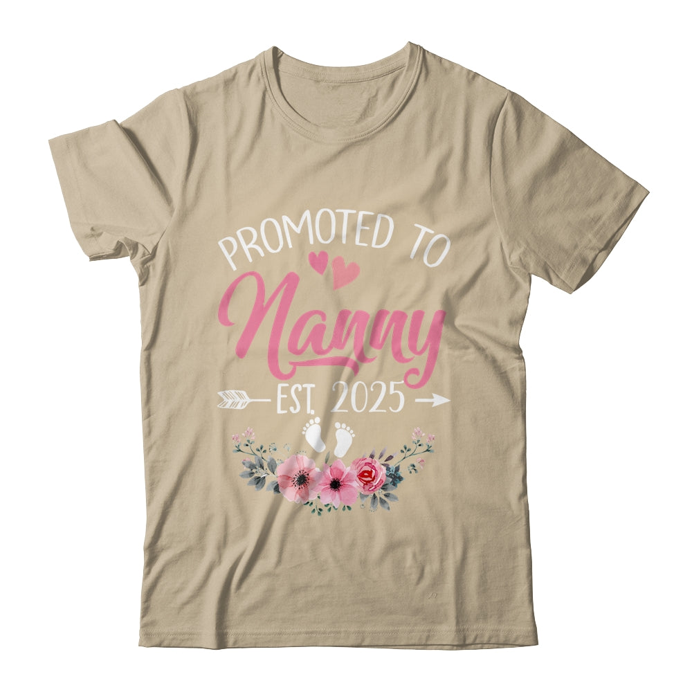 Promoted To Nanny Est 2025 Mothers Day First Time Shirt & Tank Top | siriusteestore