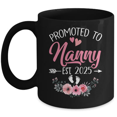 Promoted To Nanny Est 2025 Mothers Day First Time Mug | siriusteestore