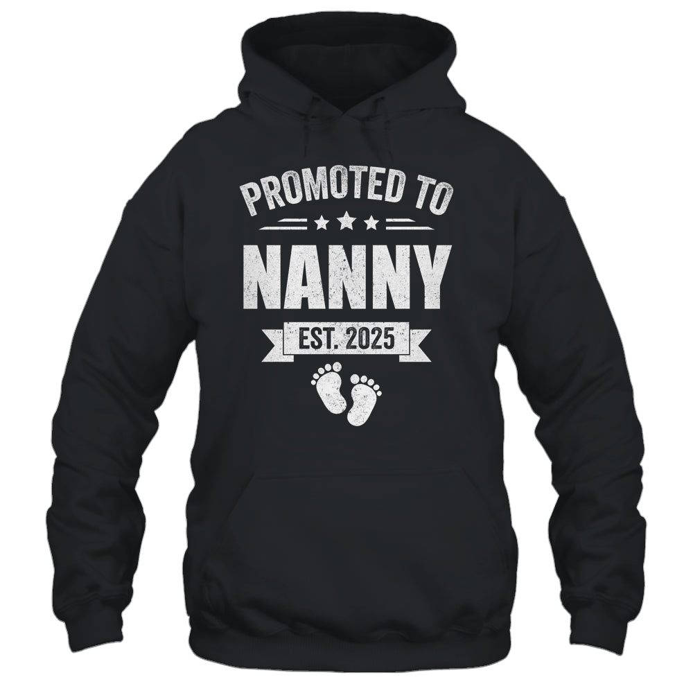 Promoted To Nanny Est 2025 Mothers Day First Time New Nanny Shirt & Tank Top | siriusteestore