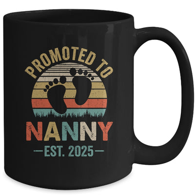 Promoted To Nanny Est 2025 Mothers Day Vintage Mug | siriusteestore