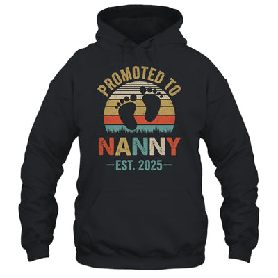 Promoted To Nanny Est 2025 Mothers Day Vintage Shirt & Tank Top | siriusteestore