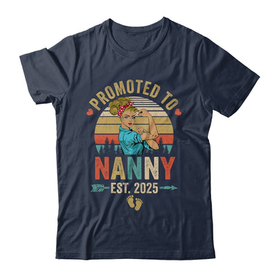 Promoted To Nanny Est 2025 Retro First Time Nanny Shirt & Tank Top | siriusteestore