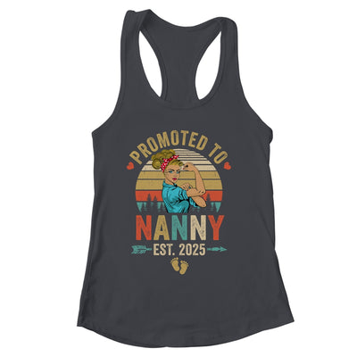 Promoted To Nanny Est 2025 Retro First Time Nanny Shirt & Tank Top | siriusteestore