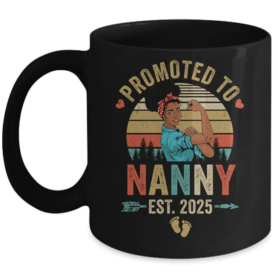 Promoted To Nanny Est 2025 Vintage First Time Nanny Mug | siriusteestore