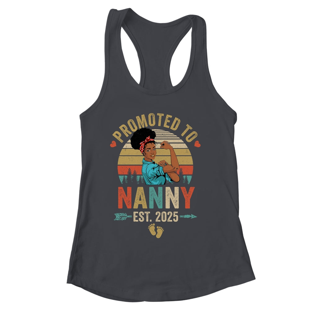Promoted To Nanny Est 2025 Vintage First Time Nanny Shirt & Tank Top | siriusteestore