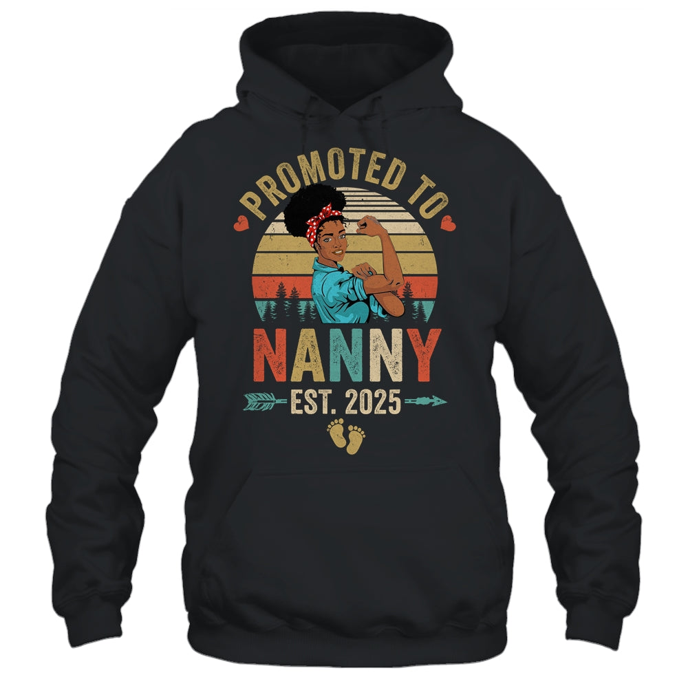 Promoted To Nanny Est 2025 Vintage First Time Nanny Shirt & Tank Top | siriusteestore