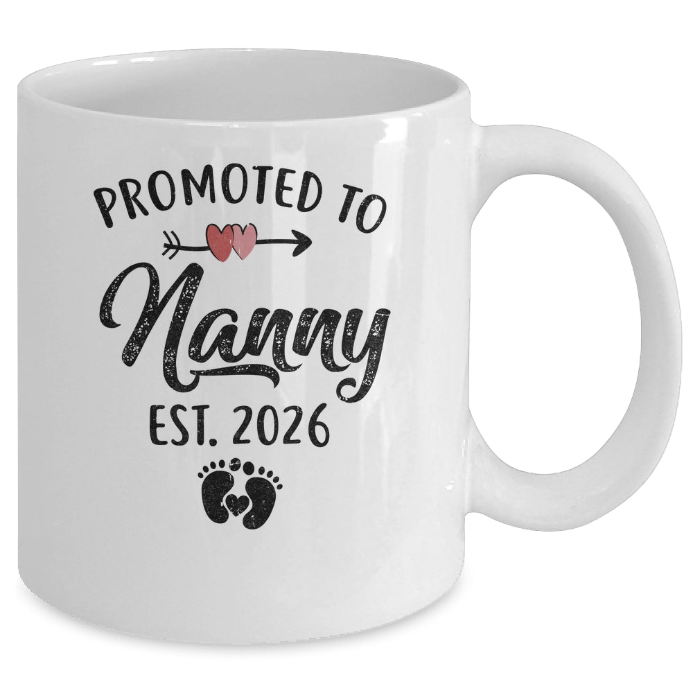Promoted To Nanny Est 2026 First Time Mothers Day Mug | siriusteestore