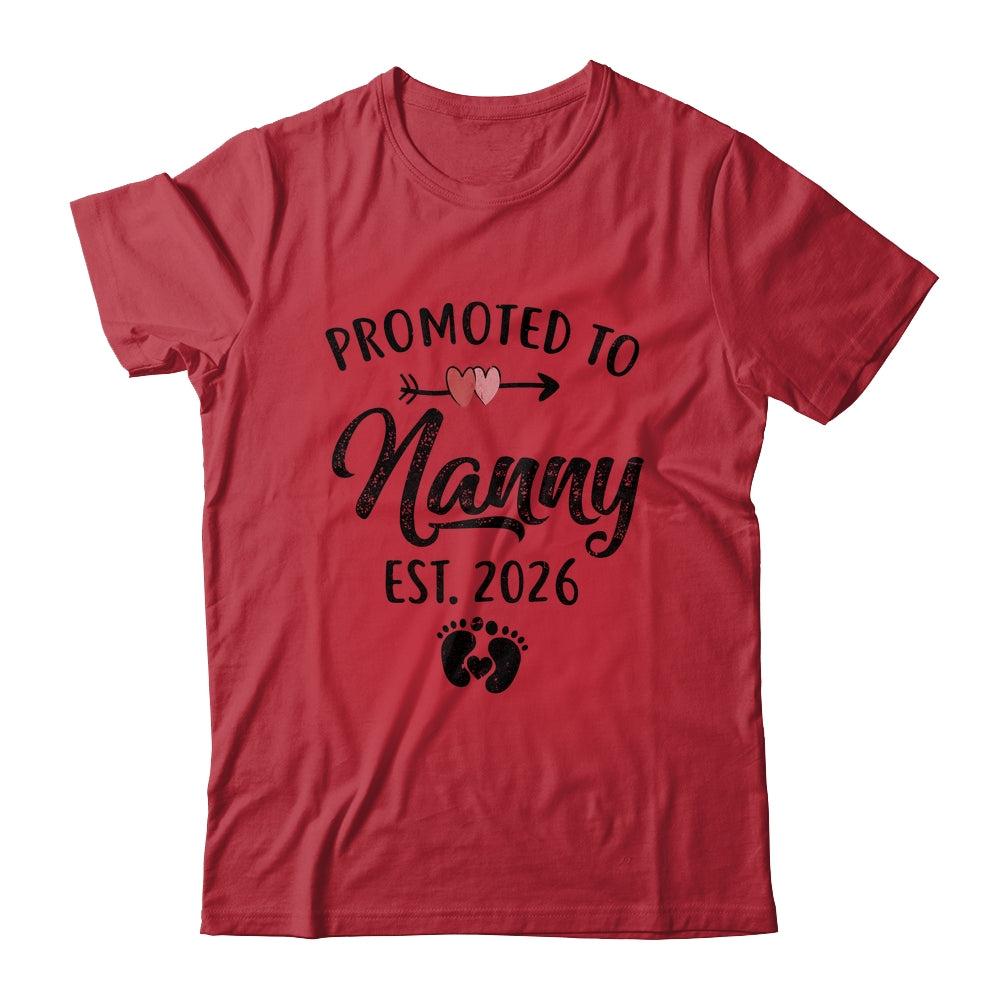 Promoted To Nanny Est 2026 First Time Mothers Day Shirt & Hoodie | siriusteestore