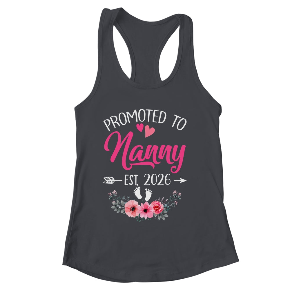 Promoted To Nanny Est 2026 Mothers Day First Time Shirt & Tank Top | siriusteestore