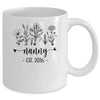 Promoted To Nanny Est 2026 Pregnancy Announcement Flower Mug | siriusteestore
