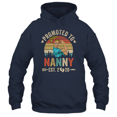 Promoted To Nanny Est 2026 Retro First Time Nanny Shirt & Tank Top | siriusteestore