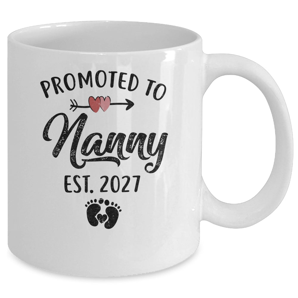 Promoted To Nanny Est 2027 First Time Mothers Day Mug | siriusteestore