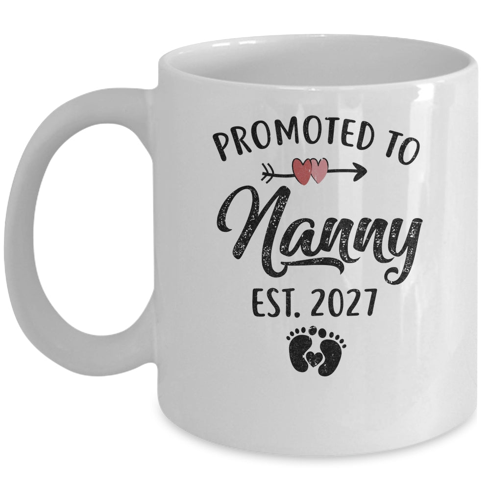 Promoted To Nanny Est 2027 First Time Mothers Day Mug | siriusteestore