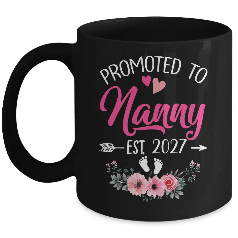 Promoted To Nanny Est 2027 Mothers Day First Time Mug | siriusteestore